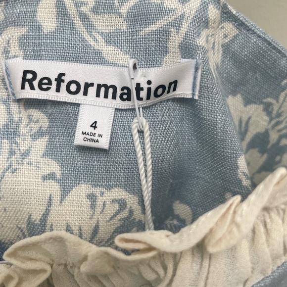 Reformation- Aperol Linen Dress - Picture 3 of 4